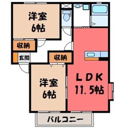 サンビレッジＭＫⅠの物件間取画像